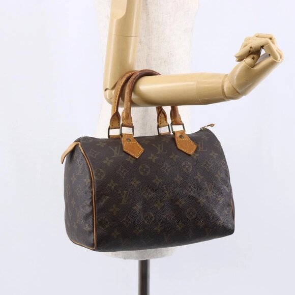 LOUIS VUITTON Monogram Speedy 25 Hand Bag M41528 LV Auth am9473 - Picture 1 of 16